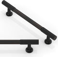 10 Pack Oil Rubbed Bronze Cabinet Pulls 5 in (128mm) - Solid Zinc