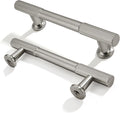 10-Pack 3-3/4 in Hole Center Brushed Satin Nickel Cabinet Pulls