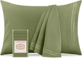 Mellanni Pillow Cases - Luxury Cooling Pillow Covers - 2 PC Sage