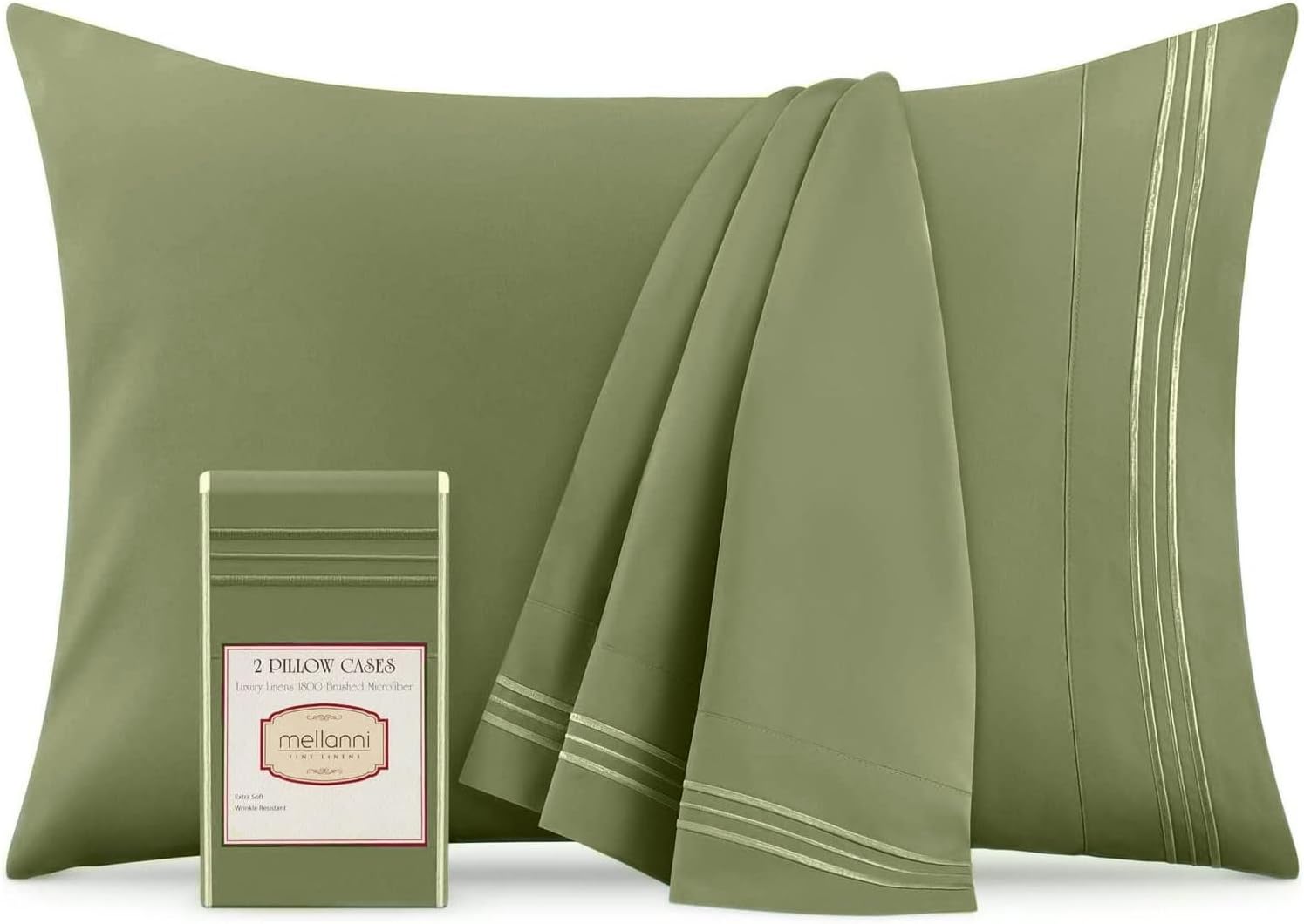 Mellanni Pillow Cases - Luxury Cooling Pillow Covers for Comfort