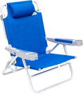 SUNNYFEEL Low Folding Beach Chair - Heavy Duty Comfort
