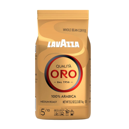 Lavazza Qualit Oro Whole Bean Blend - Fruity & Aromatic 100% Arabica