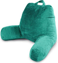 Reading Pillow with Arms for Bed Sitting Up - Teal Backrest Support