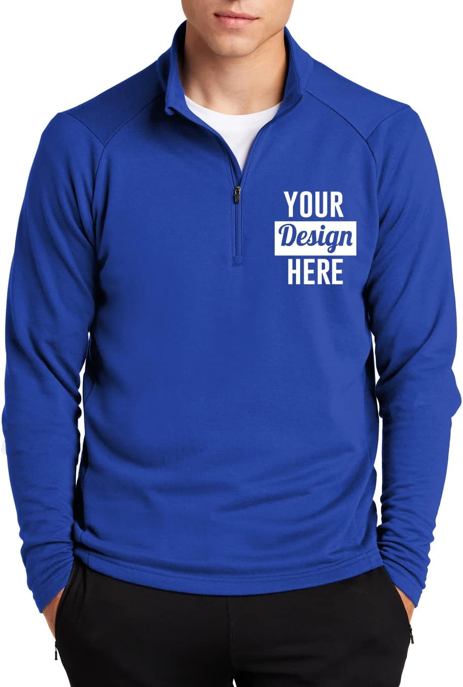 Customize Your Style: INK STITCH Men's Lightweight Half Zip