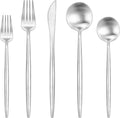 Silverware Set For 8 Matte Flatware 40-Piece Set - Comfortable