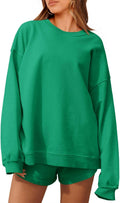 Tankaneo Womens Oversized 2 Piece Outfits Sweatsuit - Comfortable