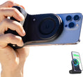 Magnetic Phone Stand Camera Grip with Wireless Charging - Compact