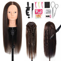 Mannequin Head with 70% Human Hair for Cosmetology Practice