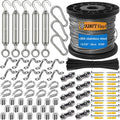 M5 304 Stainless Steel Turnbuckle Tension Wire Kit - Heavy Duty 328FT
