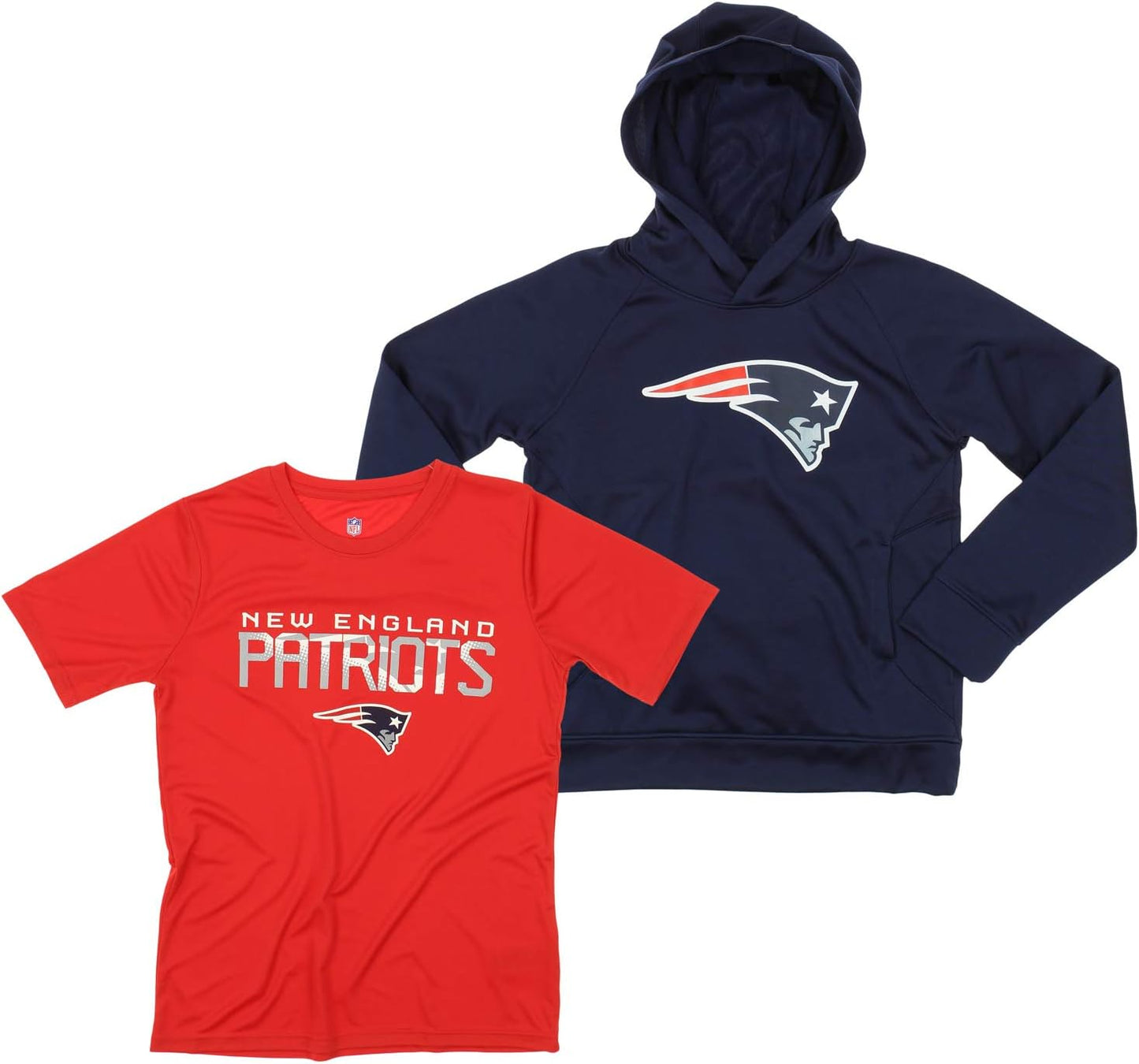 Outerstuff NFL Youth Boys Performance Hoodie and Tee Combo Set