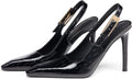 Coutgo Women's Slingback High Heels Pointed Toe Stilettos