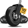 Check It Out! Heavy Duty Chair Casters for Hardwood & Carpet - Set of 5