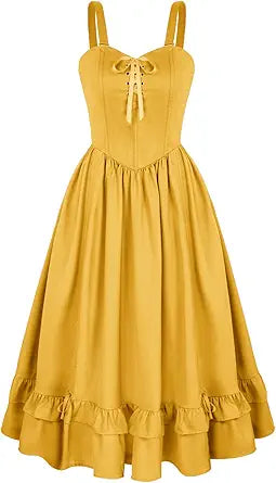 Scarlet Darkness Corset Dress for Women - Elegant Victorian Style
