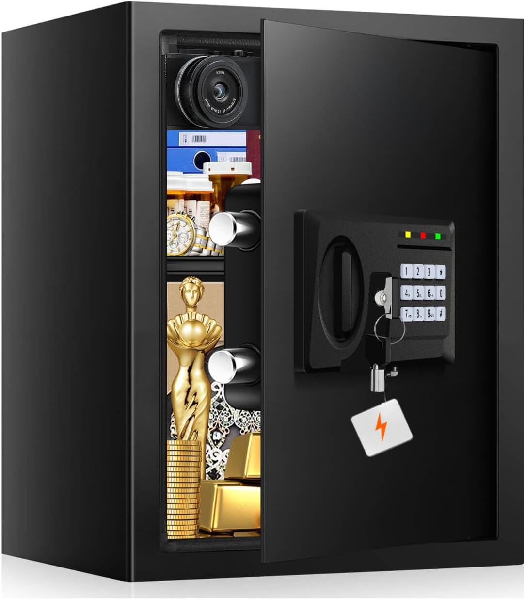 3.0 Cuft Large Fireproof Safe for Home Security and Valuables