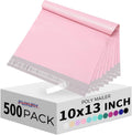 Poly Mailers 10x13 Inch 500pc Pink - Durable Self Seal Shipping Bags