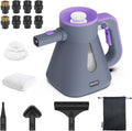 Steam Cleaner Handheld - 10s Fast Heat, Lockable Trigger, 14pc Kit