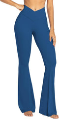Women's Flare Leggings Yoga Pants - High-Waist Tummy Control
