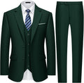 Mens 3 Piece Slim Fit Tuxedo Suit Set - Slim, Comfortable Fit