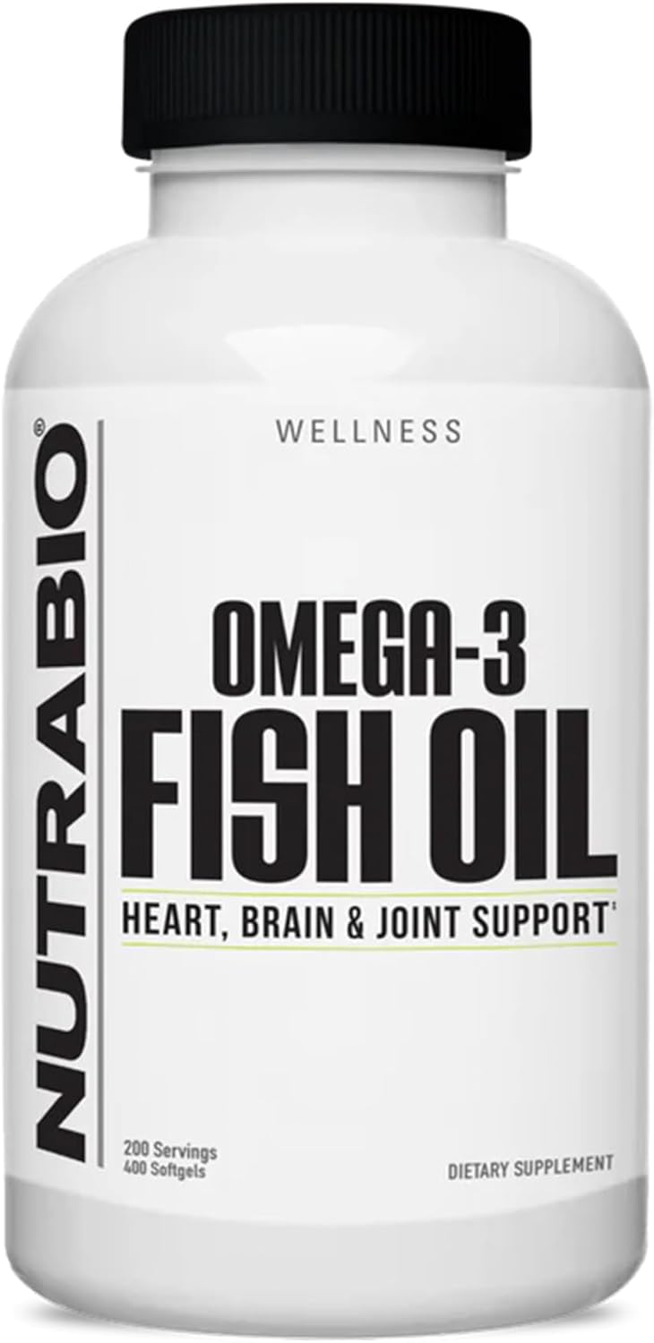 NutraBio Omega 3 Fish Oil Supplements for Heart Health