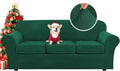 Modern Velvet Plush 4 Piece High Stretch Sofa Slipcover - Fits up
