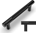 Amerdeco Matte Black Knurled Cabinet Pulls 3.75 in CC - Durable Finish