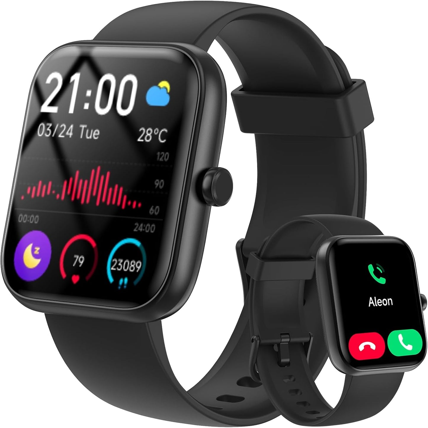 Smart Watches for Women Men with Bluetooth Call and Alexa