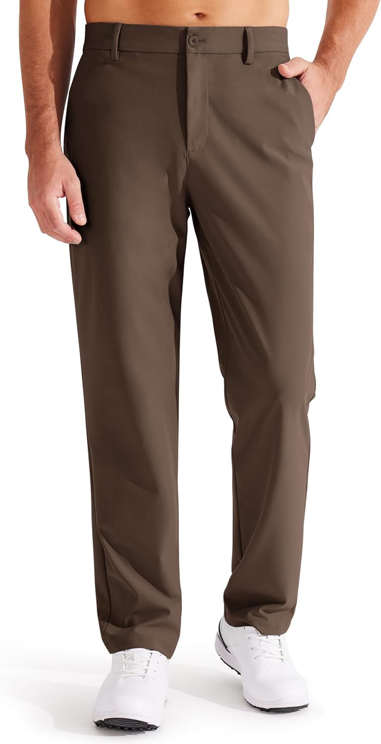 Libin Men's Golf Pants Classic Fit with Stretch and Pockets