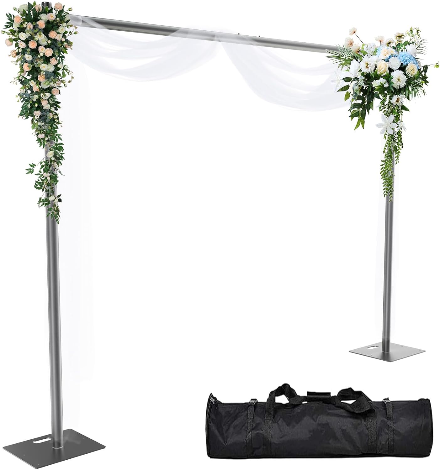 Pipe and Drape Backdrop Stand Adjustable Support System for Events