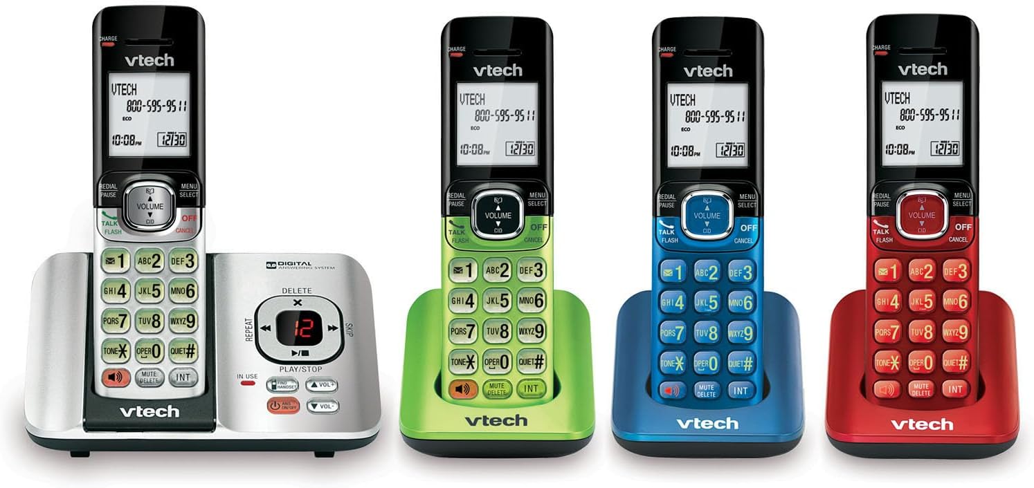 VTech CS6529-4B Cordless Phone with Answering System and Caller ID