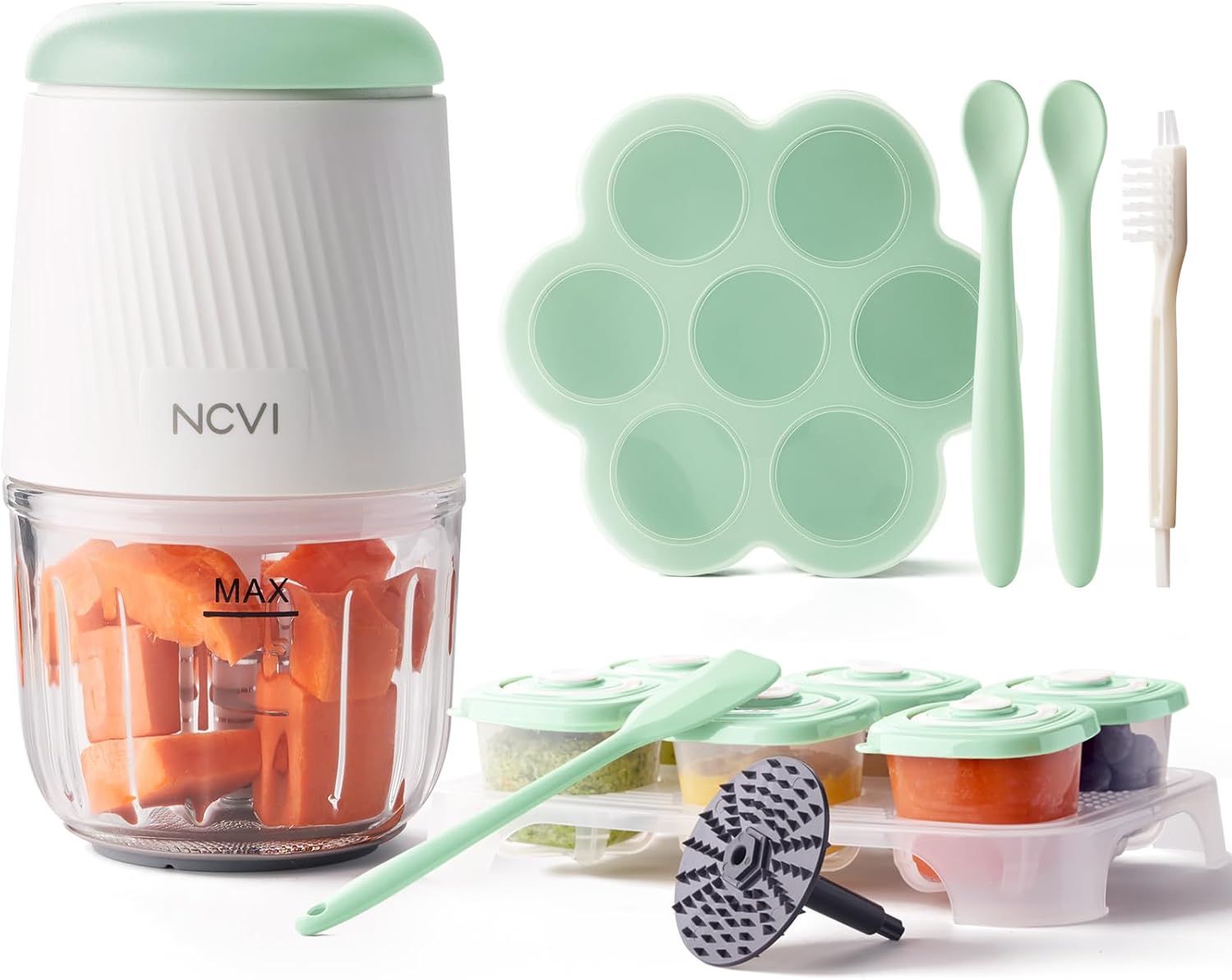 8 Blade Mini Baby Food Processor Set by NCVI