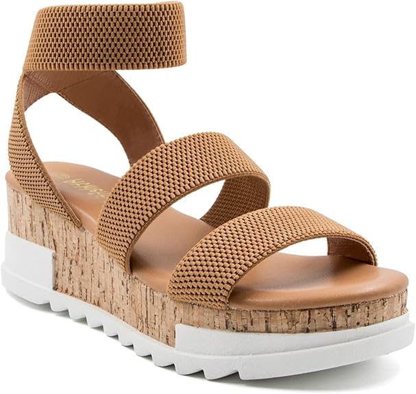 Athlefit Women's Wedge Sandals for Comfort and Style