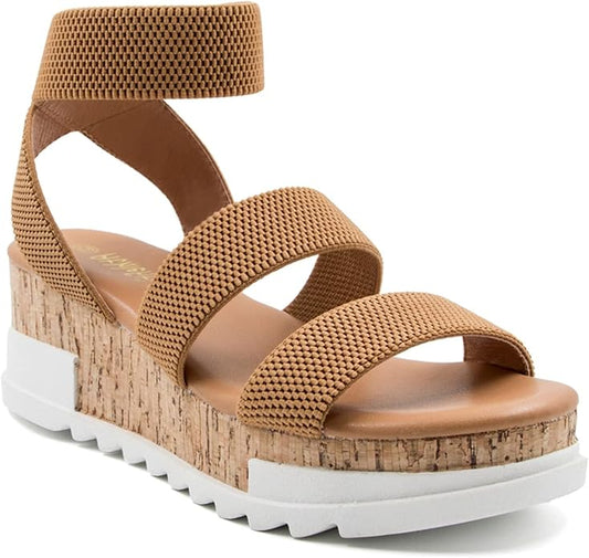 Athlefit Women's Wedge Sandals for Comfort and Style