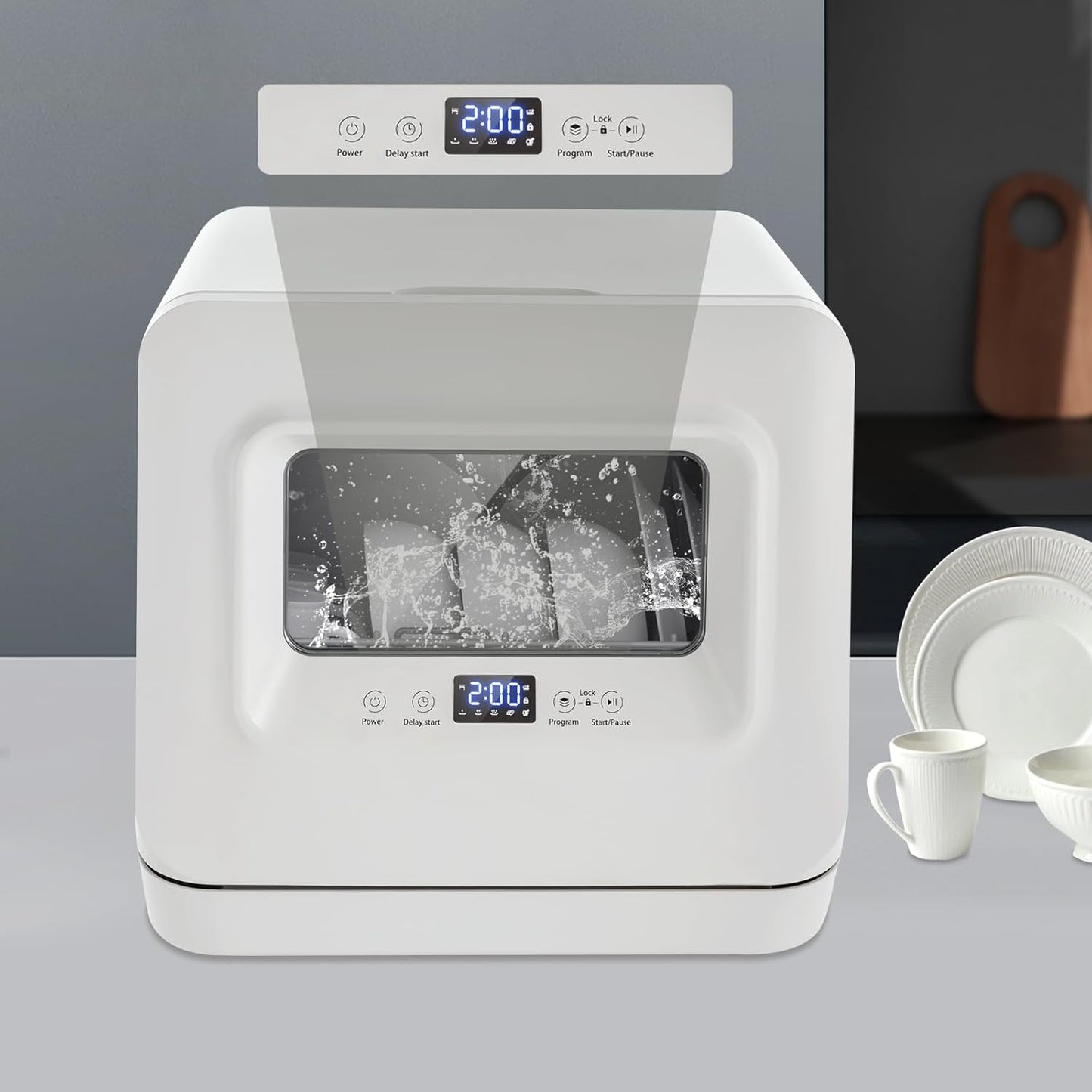 Portable Countertop Dishwasher for Small Apartments and Homes