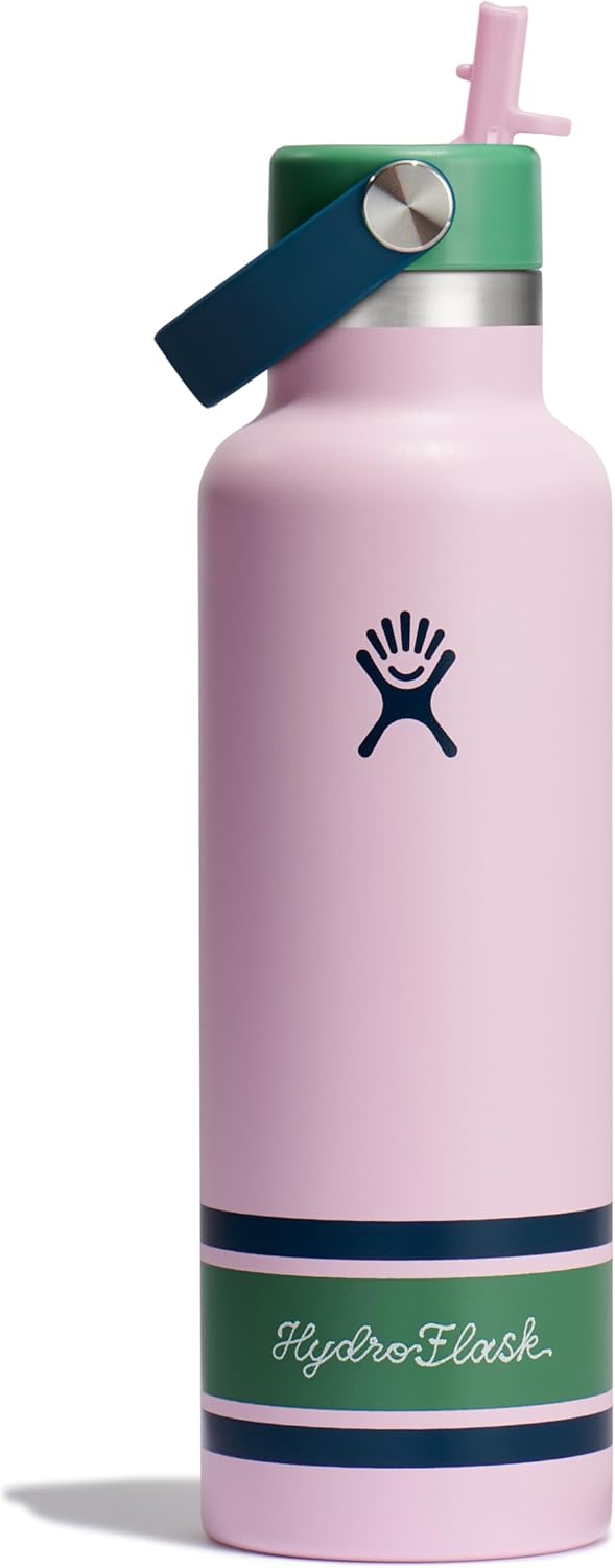 Hydro Flask Water Bottle with Flex Straw Lid - 21 Oz Pink