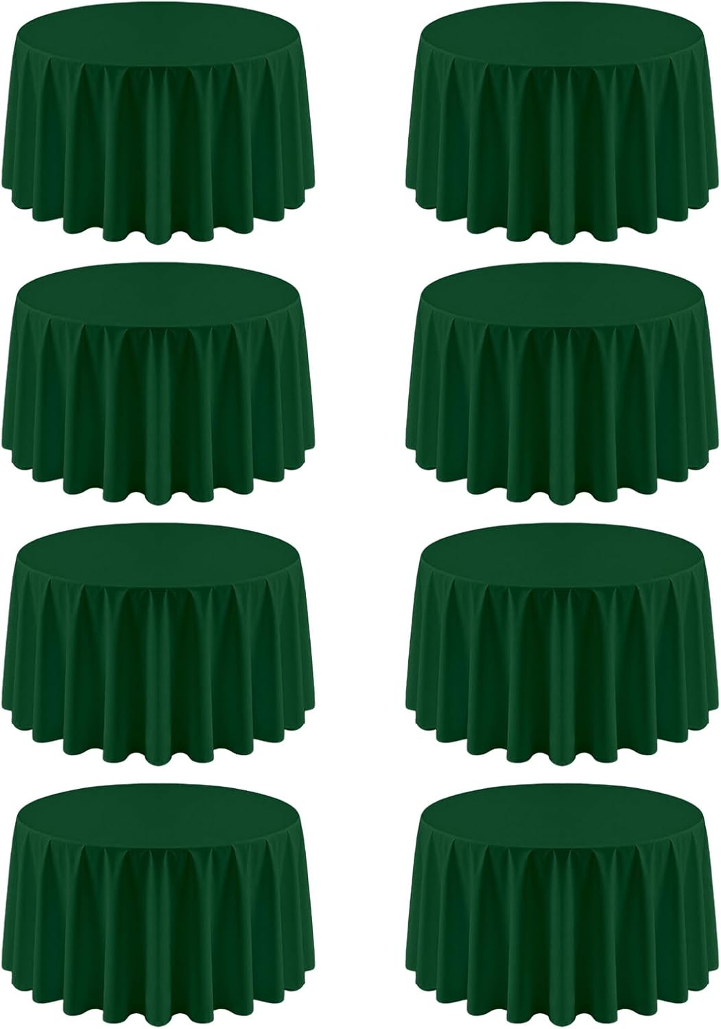 Elegant 90 Inch Hunter Green Round Tablecloths for Events