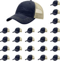 Garment-Washed Trucker Cap for Men - Relaxed Fit Adjustable Snapback