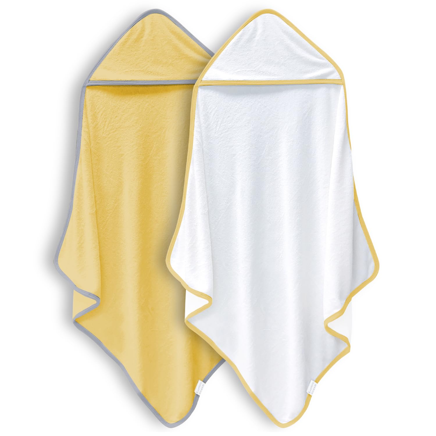Ultra Soft Bamboo Baby Bath Towels - 2 Pack for Kids 0-7 Yrs