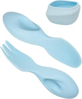 Toddler Utensils Set Ergonomic Fork Spoon and Bowl - Self-Feeding Aid