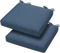 Indoor Outdoor Waterproof Square Chair Cushion 18 in x 18 in - 2 Pack
