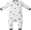 Organic Cotton Long Sleeve Footed Sleep Bag - Year-Round Comfort