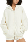 Double Zip Up Hoodie for Women & Men - Oversized Acid Wash Heavyweight