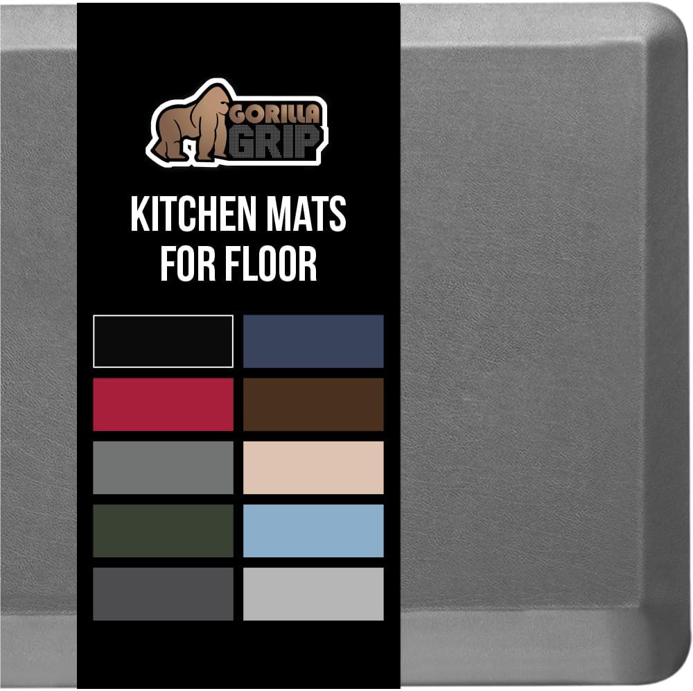 GORILLA GRIP Cushioned Kitchen Mats for Floor Comfort and Support