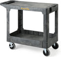 ELAFROS Heavy Duty Utility Cart 37 x 18.8 in - Durable Two-Tier Work