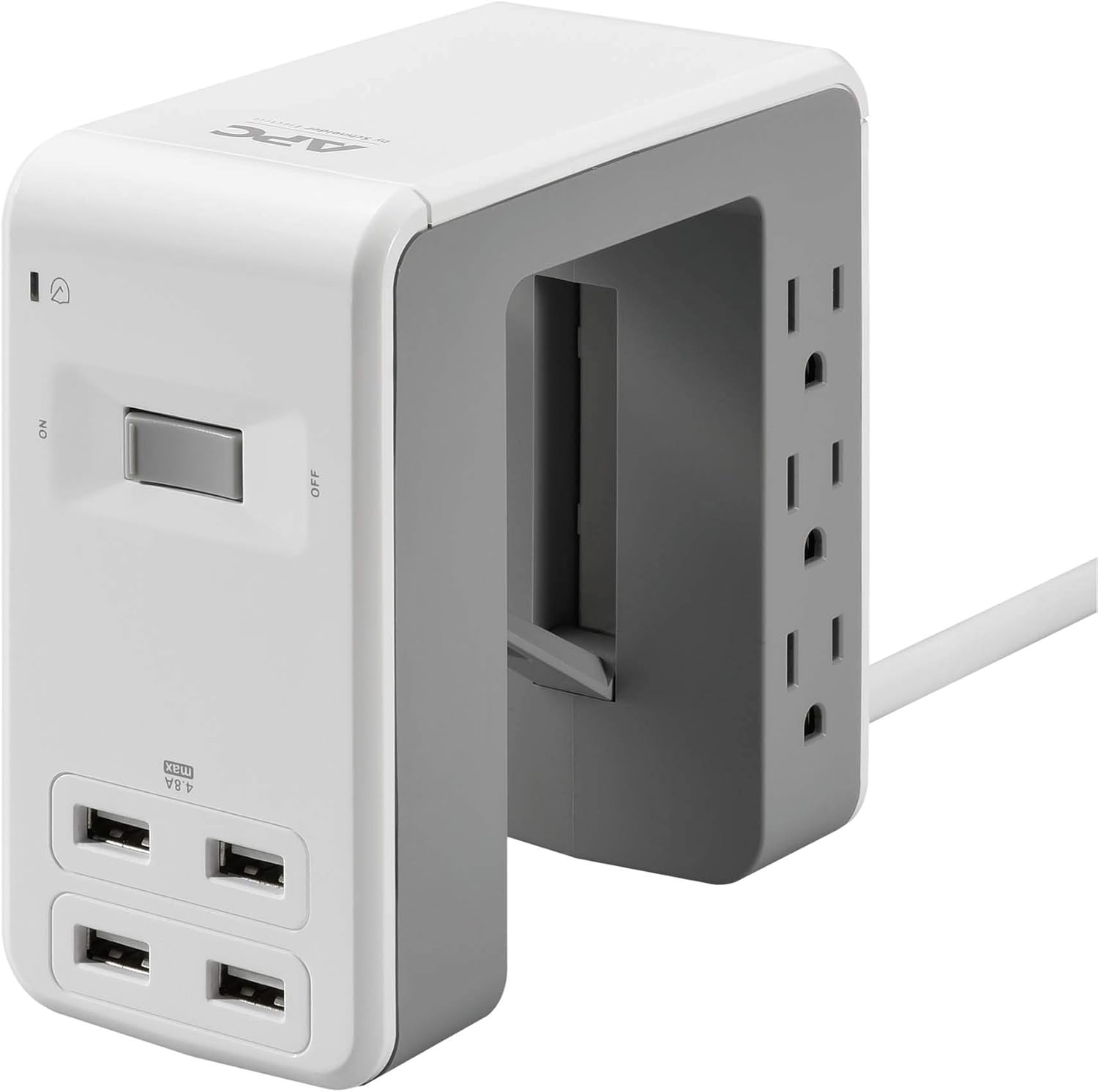 APC Desk Mount Power Station: 6 Outlets, 4 USB Ports