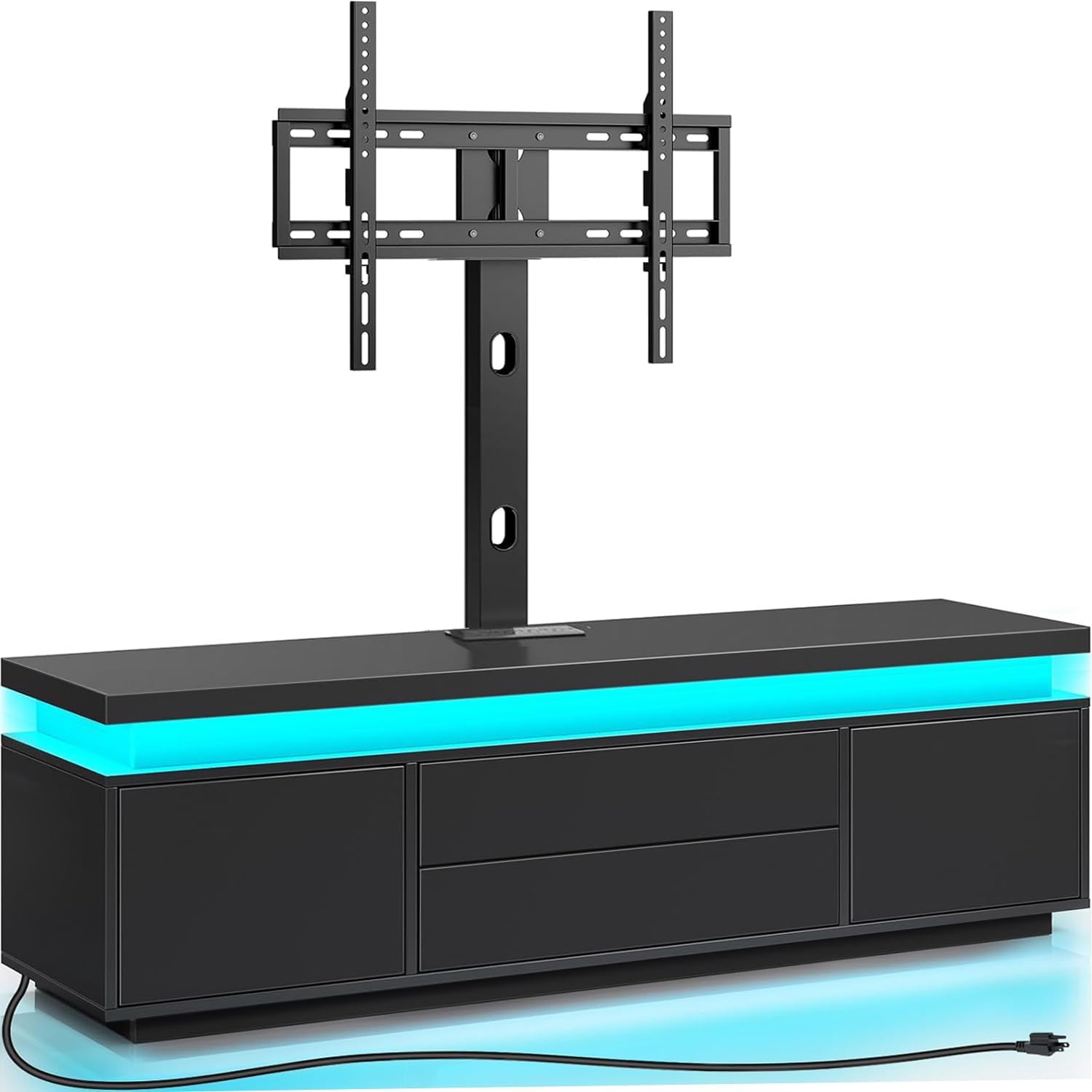 Rolanstar 51 TV Stand Mount with Power Outlet & LED Light