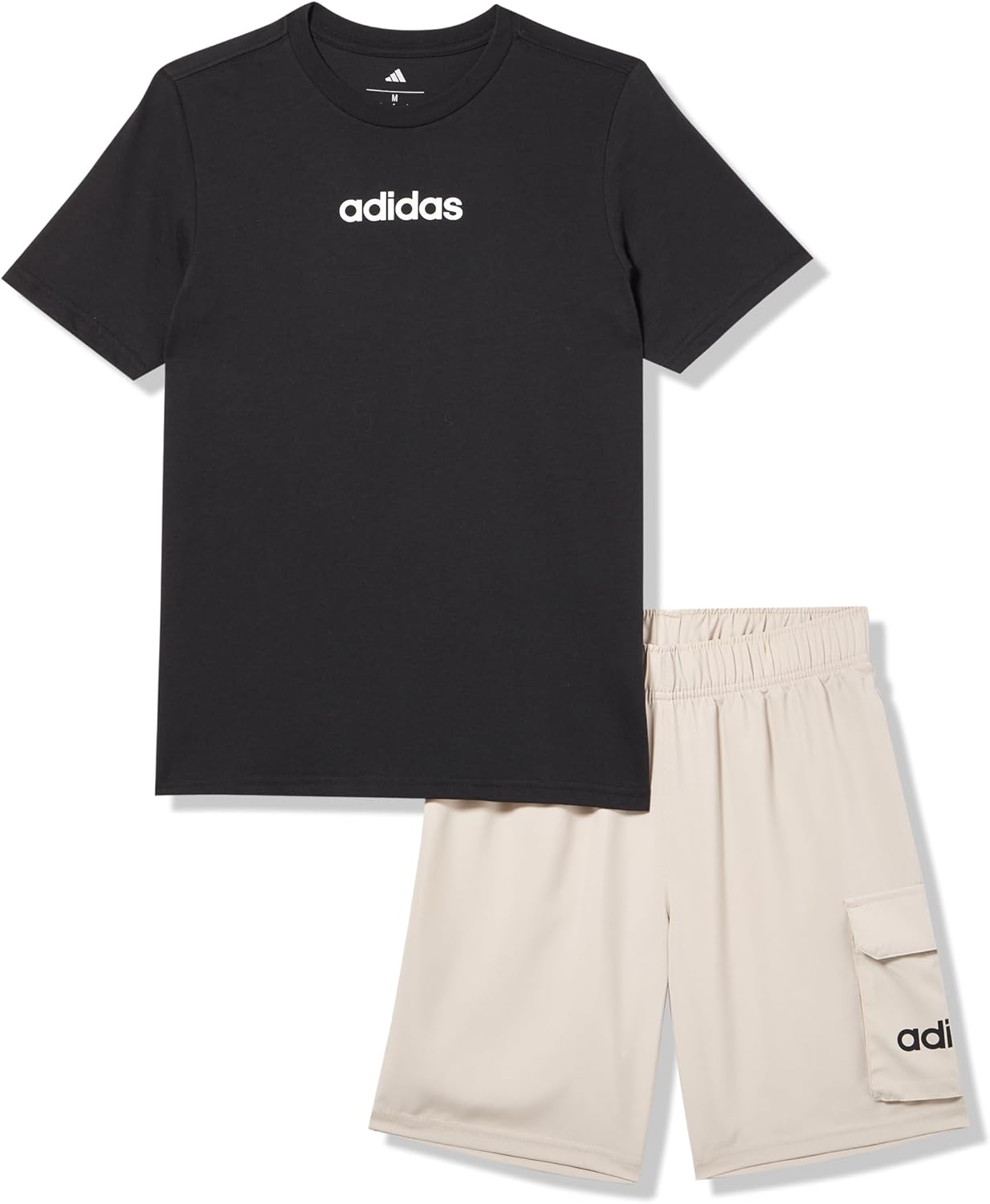 adidas Boys Two-piece Short Sleeve Graphic Tee Set