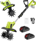 Saker 22V Cordless Garden Tiller Cultivator - Lightweight Power