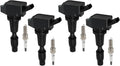 Ignition Coil and Iridium Spark Plug Pack UF764 4PCS + 4PCS - Reliable
