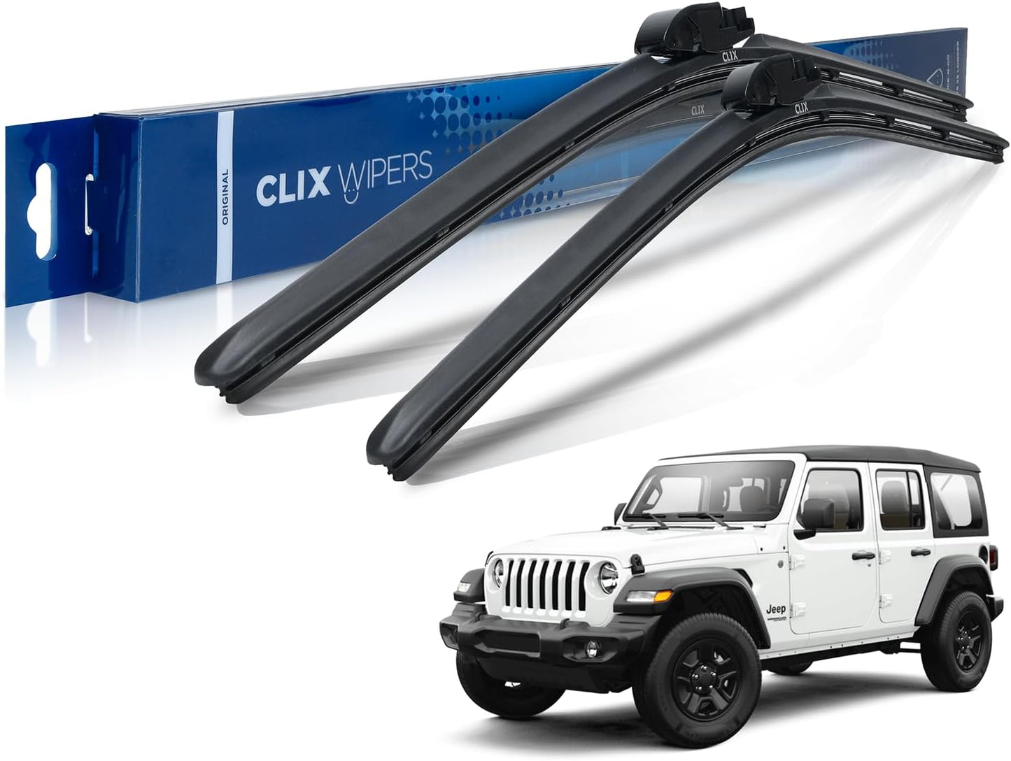 Clix Wipers for Jeep Wrangler & Gladiator - All-Weather Blades