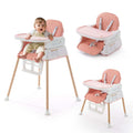 3 in 1 Baby High Chair Portable Convertible Feeding Chair - Adjustable